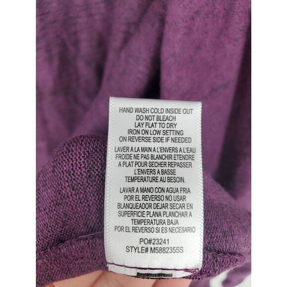 Bobeau Women's Purple Amie waterfall cardigan sweater Size Small - Picture 3 of 5